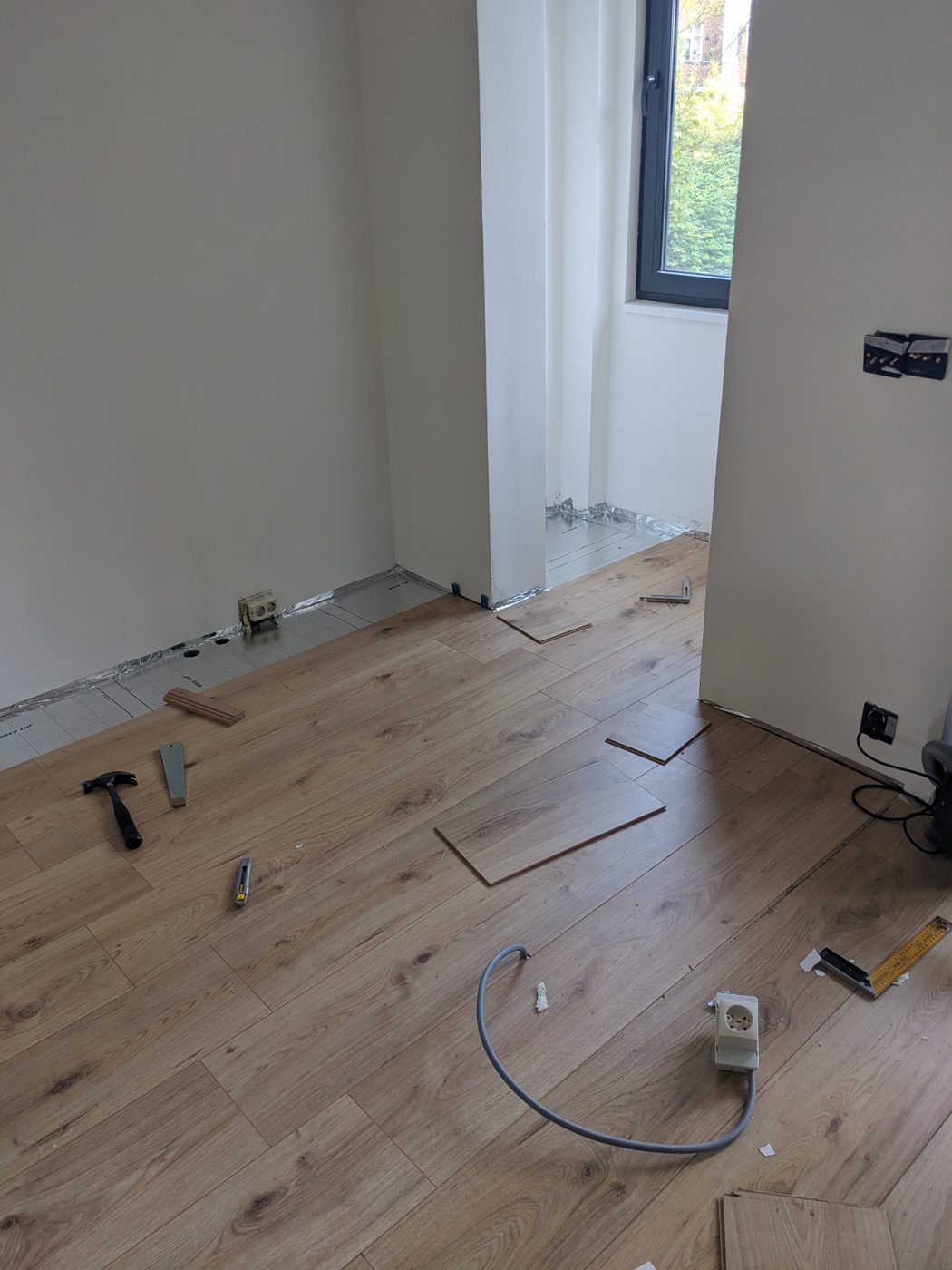 Laminaatvloer strak opgeleverd